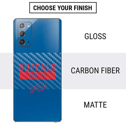 NFL Buffalo Bills Blue Performance Series Galaxy Note20 5G Skin
